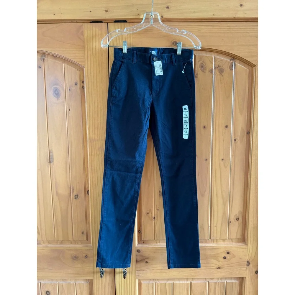 The Childrens Place Boys Navy Blue School Uniform Pants